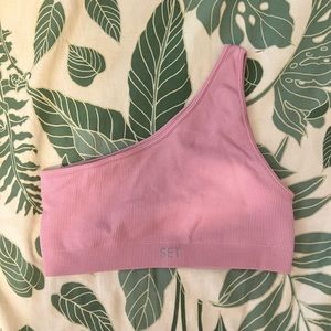 Set Active Sculptflex Ribbed One Shoulder Bra